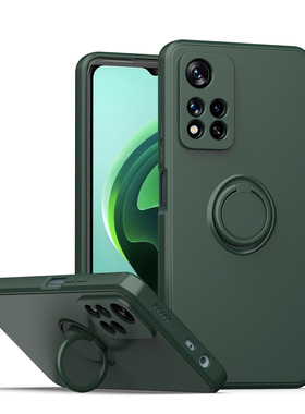 适用于Redmi红米Note11Pro+指环手机壳红米Note9/Note8/Note10/Note12加厚防摔红米A1/A2/红米9C/9A/10C/12C