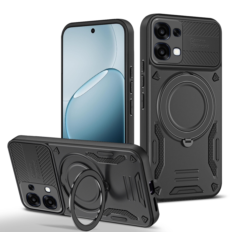 适用于OPPO A6Pro 4G国外版手机壳OPPO A5活力版/A5Pro旋转指环支架A5X车载磁吸无线充二合一加厚防摔户外图片
