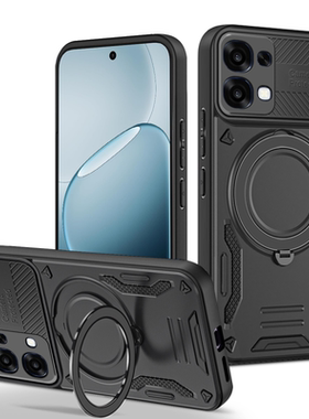 适用于OPPO A6Pro 4G国外版手机壳OPPO A5活力版/A5Pro旋转指环支架A5X车载磁吸无线充二合一加厚防摔户外