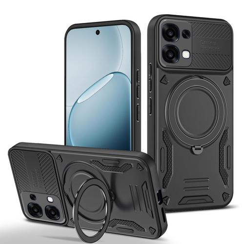 适用于OPPO A6Pro 4G国外版手机壳OPPO A5活力版/A5Pro旋转指环支架A5X车载磁吸无线充二合一加厚防摔户外