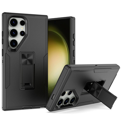适用于三星Galaxy S24Ultra手机壳自带支架三星S24+防摔军工S24保护套加厚防滑通行者