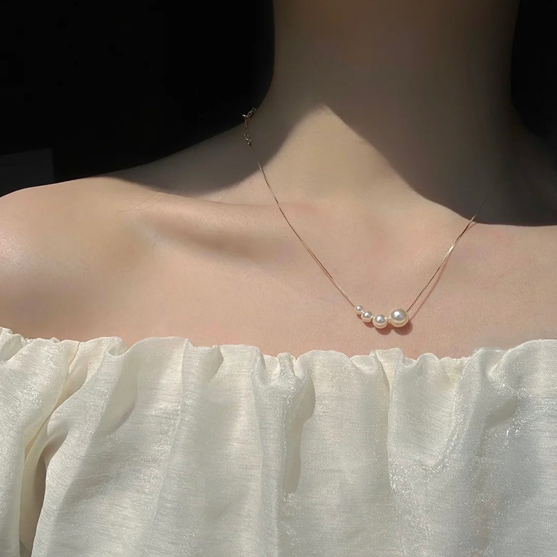 珍珠项链女款轻奢小众高级感毛衣颈链锁骨链2026新款配饰品送女生