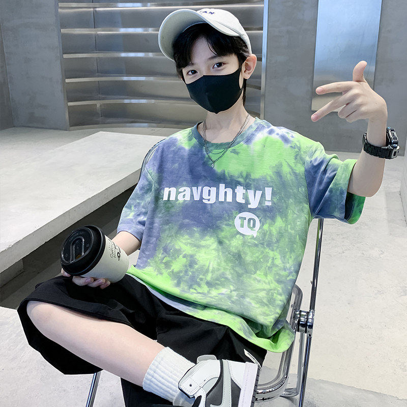 左西官方旗舰店儿童套装男童夏装纯棉T恤2026新款夏季中大童薄款