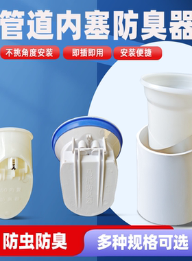 排水管防臭止逆阀50/75/110内插pvc管排水口化粪池排污水管止回阀
