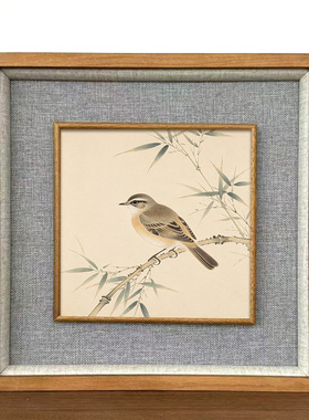 仿古中式胡桃木裱字画直角框