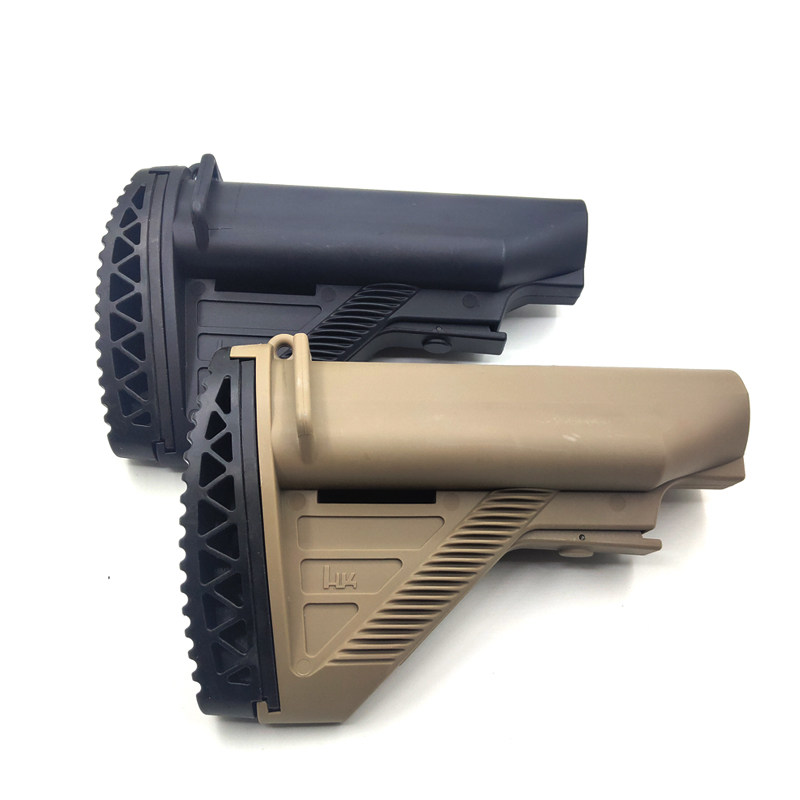 416尼龙面包托配件j8锦明精击j9司马尾后托13代8代模型黑色沙色