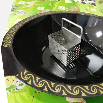 不锈钢煮脑花漏斗过滤底料火锅