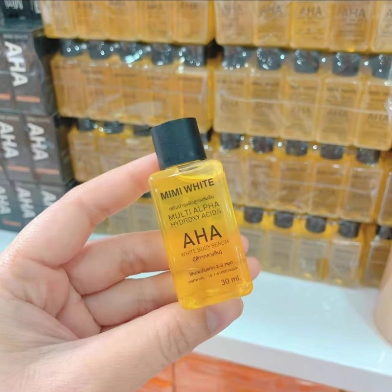 泰国MimiWhite镁白身体精华油高浓度果酸改善肌肤粗糙去鸡皮30ml