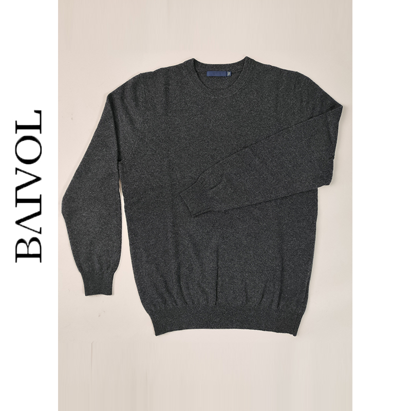 BAIVOL男士高端休闲纯色山羊绒衫