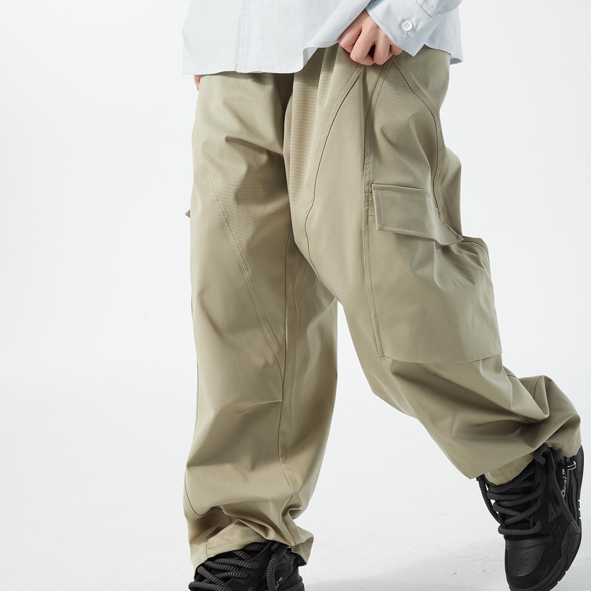 ERRORCODErobot粗纹质感百搭斜口袋工装裤长裤基础日常户外登山