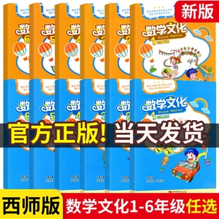 数学文化读本一二三四五六年级上下册全套12本小学生趣味阅读有趣 宋乃庆书籍 数学文化知识小丛书西师版 数学文化思维游戏书奇妙