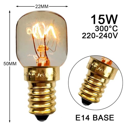 长帝电烤炉e14烤箱灯泡耐高温灯230V240v微波炉照明灯300度专用灯