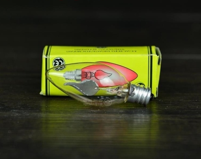 E12红光尖泡电蜡烛插电供佛灯