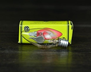 E12红色尖泡闪泡电蜡烛尖泡财神台莲花灯E14火焰灯跳泡闪烁火苗灯