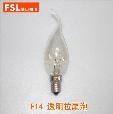 e14拉尾灯泡蜡烛形尖泡