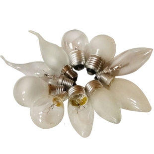 e27钨丝灯调光灯泡台灯护眼暖黄光e14拉尾蜡烛小瓦数五瓦5w小夜灯