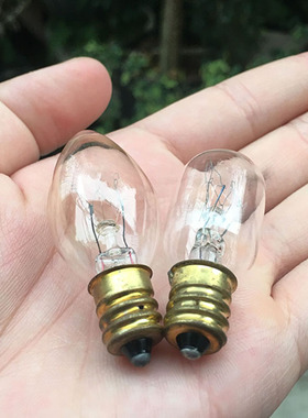 E14螺口尖泡小夜灯15W220v230V岩灯平头灯e12喜马拉雅盐灯钨丝灯