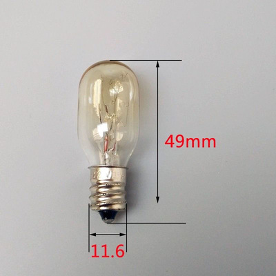 e14小灯泡喜马拉雅盐灯专用可调光钨丝灯蜡烛形尖泡E12平头灯