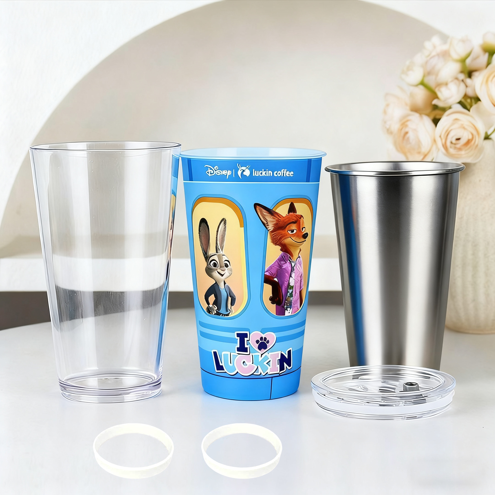 瑞幸疯狂动物城联名PP杯全套改造