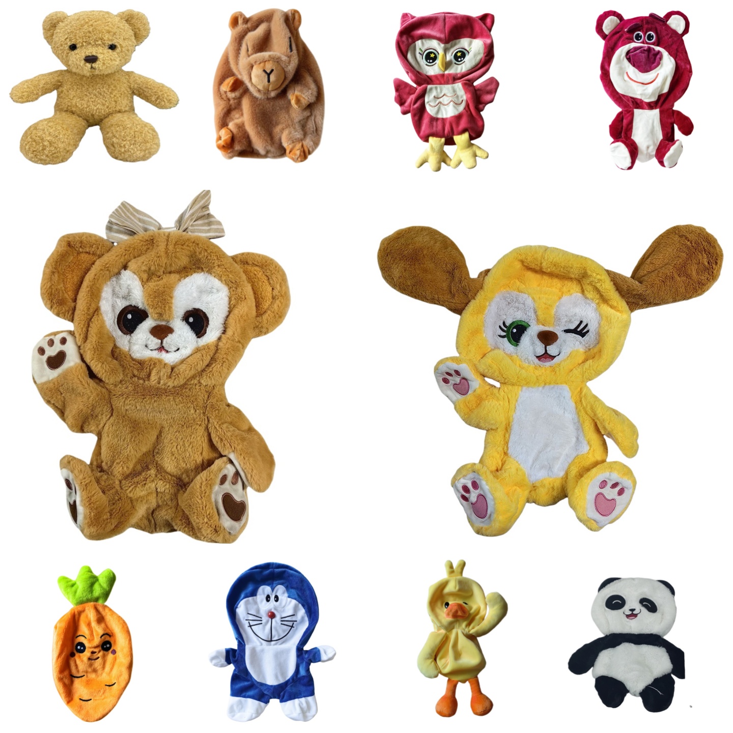 公仔皮壳套布娃娃外套玩偶皮子毛绒玩具半成品外壳潮玩偶手工DIY