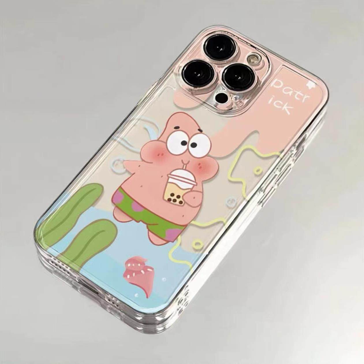 海绵宝宝适用于苹果15promax新款手机壳iPhone14Plus/13mini12/87保护套