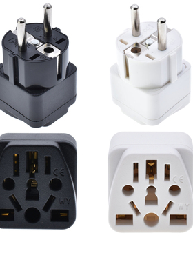 WY-9德国韩国印尼法国16A250V欧洲4.8粗脚美规极性插孔面板CE认证