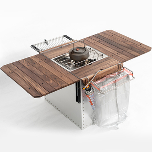 muyouwu 定制igt2单元铝合金开口箱折叠桌车载收纳箱适配雪峰igt