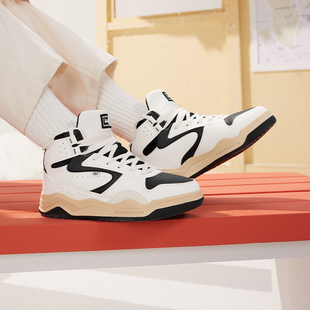 361型燃4板鞋女冬季运动鞋女款革面防水加绒保暖大棉鞋子高帮女鞋