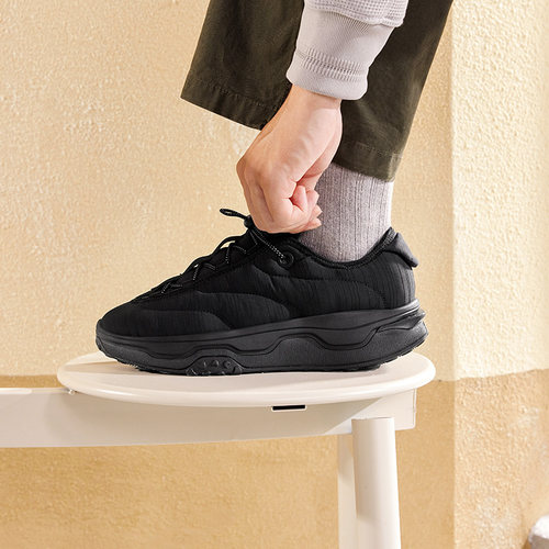 摸鱼鞋361运动鞋冬季男鞋加绒加厚保暖棉鞋防水防滑休闲鞋子男士