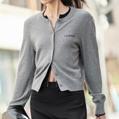 薄款 针织开衫 醋酸羊毛2024冬新品 正肩系扣毛织外套MBD4CART01