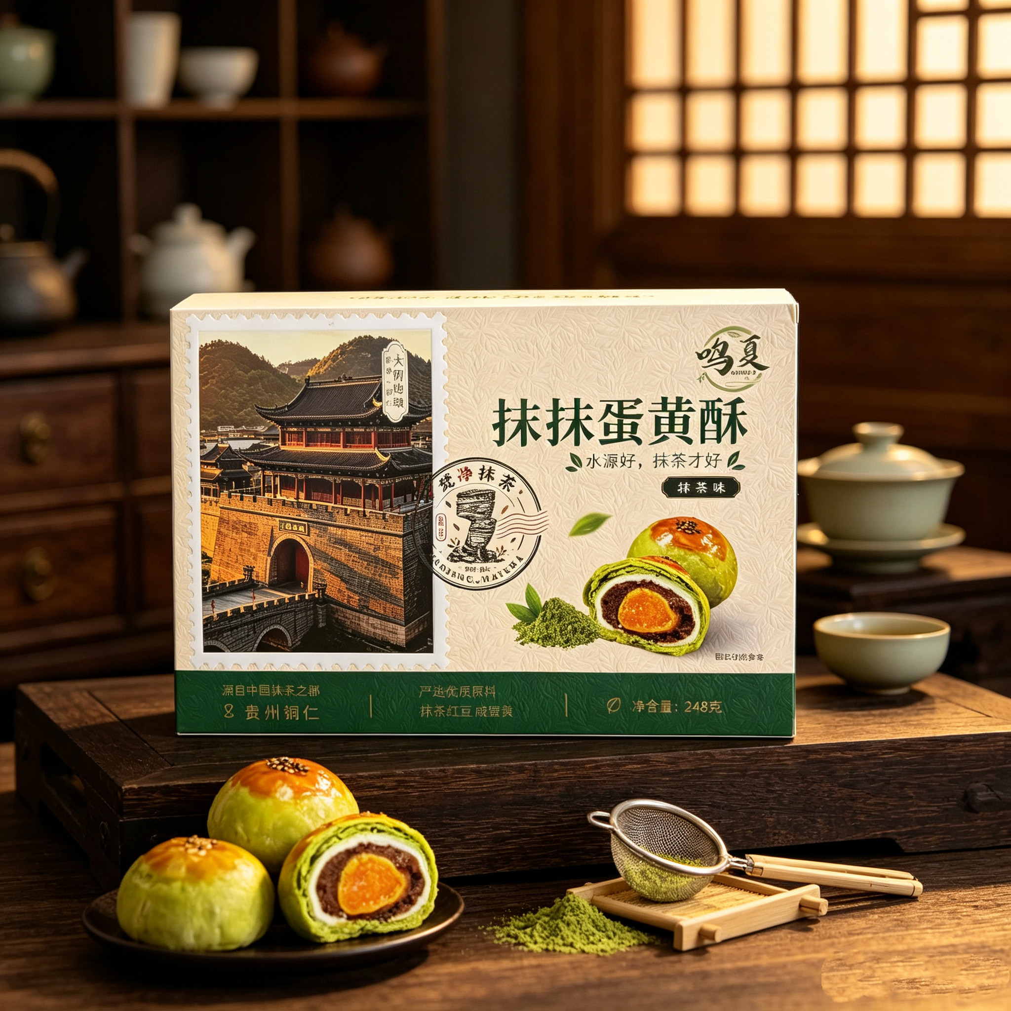 贵州特产铜仁抹茶蛋黄酥新中式糕点下午茶糕点点心零食节庆送礼盒