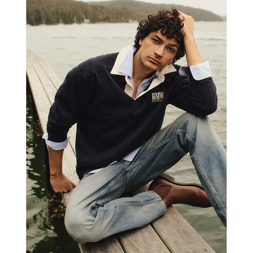 男春秋纯棉长袖商务休闲美式POLO