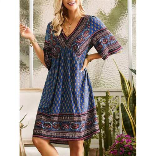 Vneck pullover high waist pleated dress V领套头高腰连衣裙女