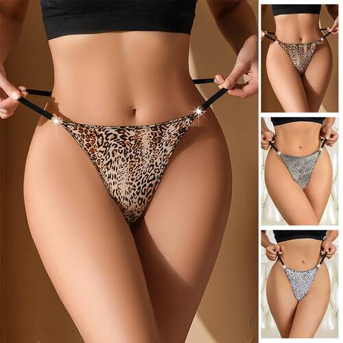 Womens underwear sexy and comfortable leopard print thong
