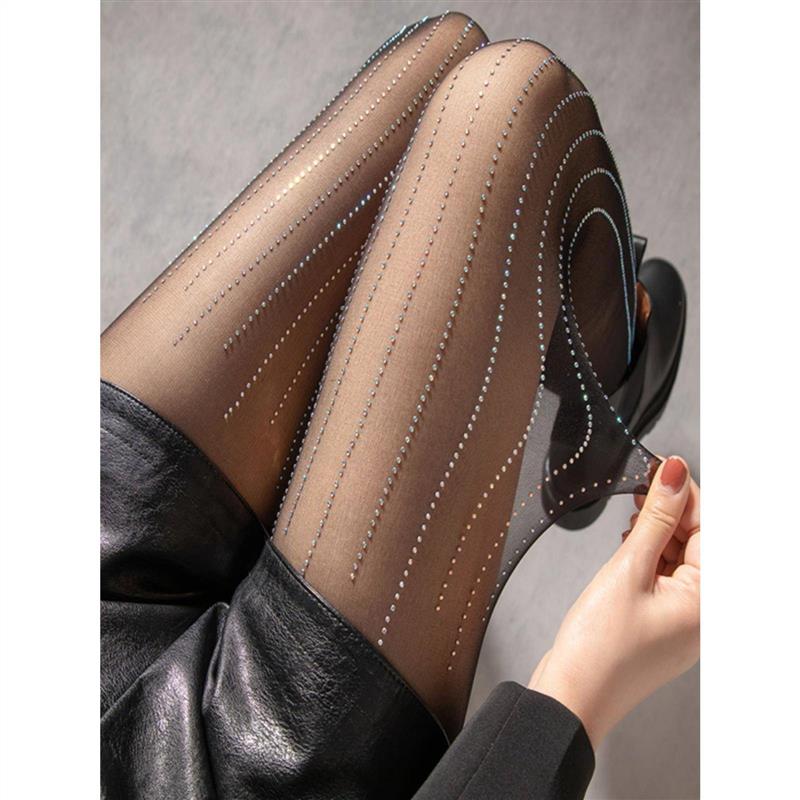 Sexy lingerie lace stockings Fun pantyhose diamond Bow knot