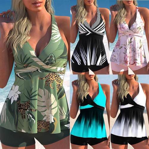 swimsuit women swimming suit bikini plus size 温泉泳衣女分体