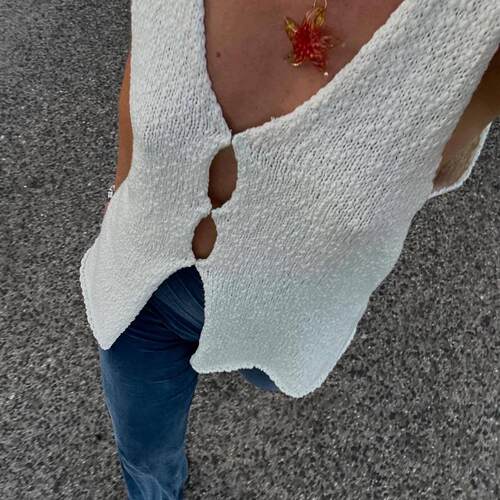 Sexy Knitted Pullover Tank Top for Women