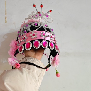 戏剧京剧戏曲头饰花旦头饰小头饰儿童包头演出青衣秧歌花旦头饰