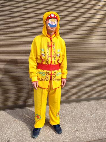 秧歌服男新款锣鼓队服舞蹈演出服中老年打鼓服秧歌扇子舞龙舞狮服
