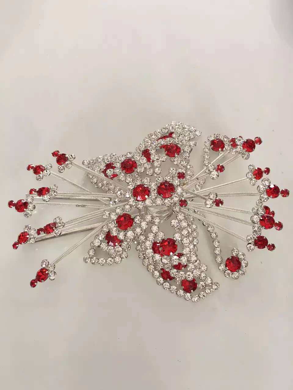 戏曲水钻头饰戏剧双光头面顶花大蝴蝶青衣花旦小姐专业包头用品