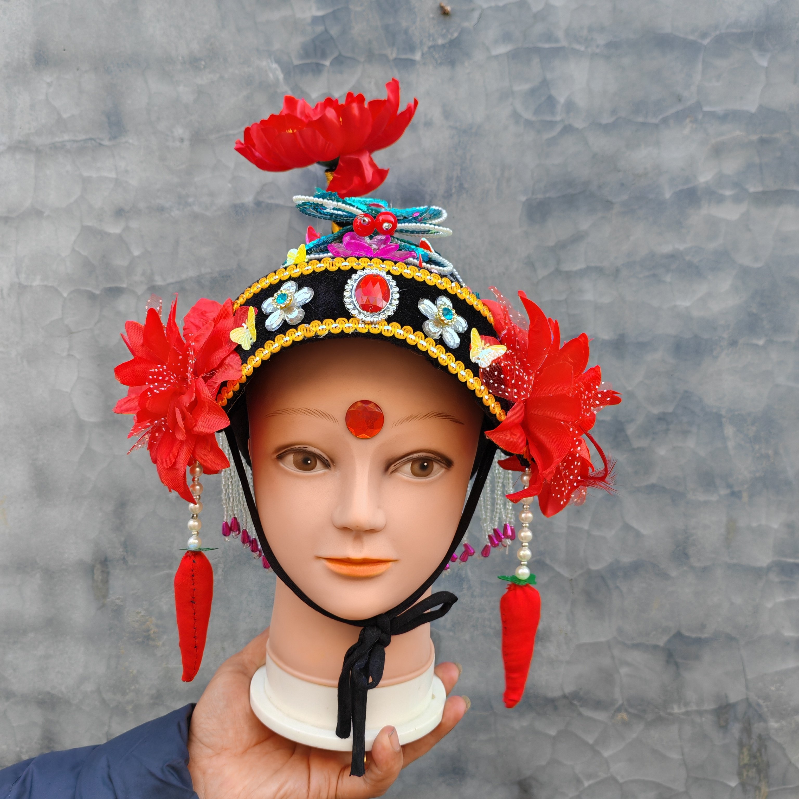 戏剧假发头套老太婆媒婆帽老奶奶发套演出头饰舞台道具辣椒款,运动/瑜伽/健身/球迷用品,更多舞蹈配饰,淘宝优惠券,粉丝福利购,淘宝优惠卷