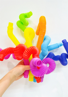 POP tubes感官伸缩管玩具抽拉变形感统训练大动作儿童早教道具