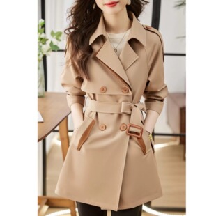 高级感品牌小个子外套中长款 春秋款 2025新款 0369高端风衣女款