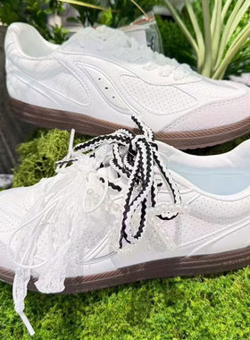 安踏SV迷雾SMOGGY薄底板鞋女2025冬新款林孝埈同款鞋122548011VS