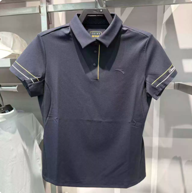 安踏金牌POLO衫丨冰丝翻领短袖t恤女装夏季商务休闲上衣162627103