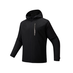 安踏梭织运动外套男冬季新款防泼水加绒保暖厚夹克上衣152547613N