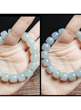 和田玉青花12mm老型珠手串