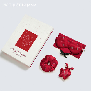 Not Just Pajama VEGA22姆米真丝烫钻眼罩发圈发箍礼盒结婚送闺蜜