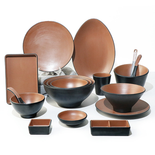 杨格密胺拉面碗日式商用螺蛳粉拌面碗汤碗仿瓷餐具塑料麻辣烫大碗