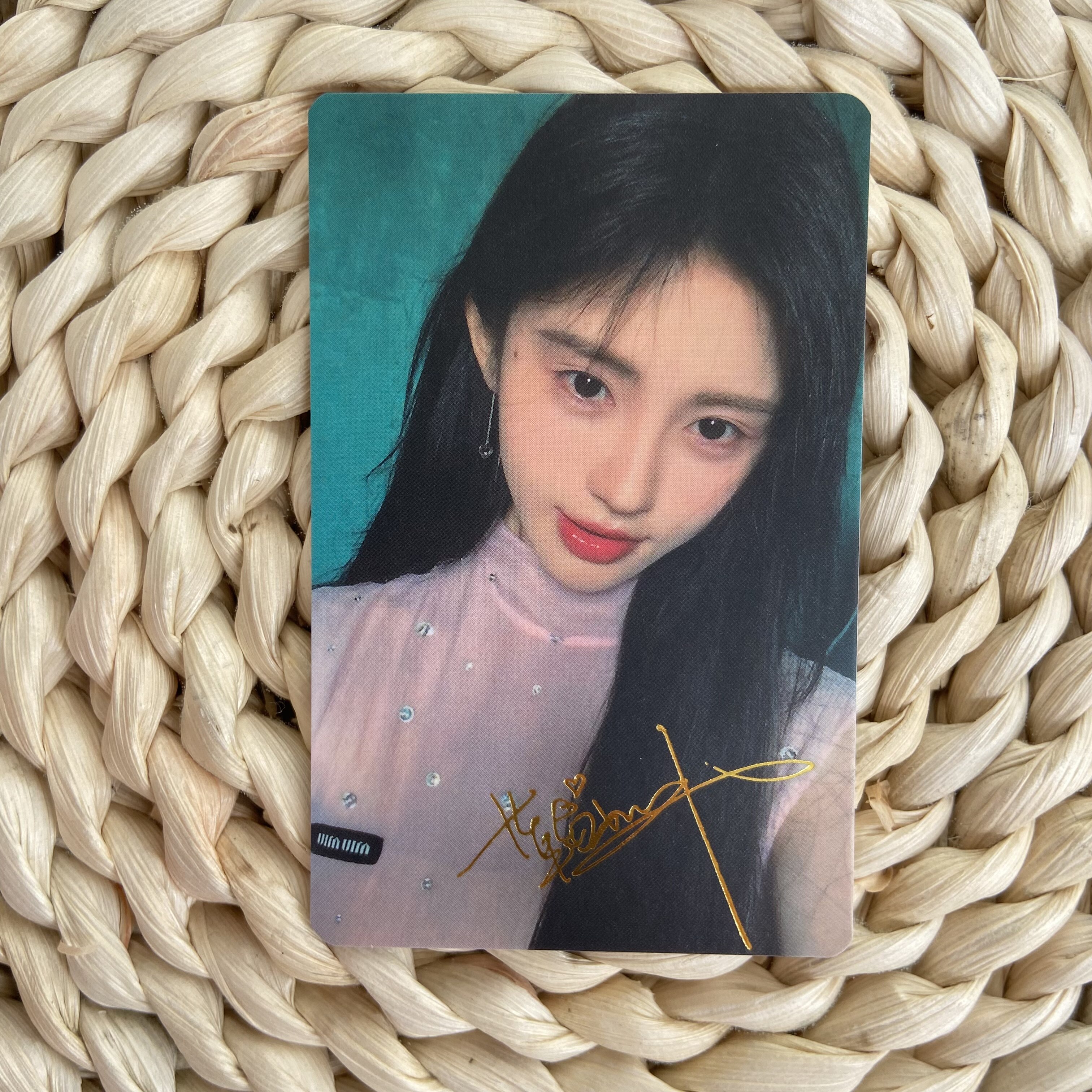 鞠婧祎 亲绘精彩ok杂志隐藏自拍小卡 官方周边正品橘卡